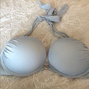 Victoria’s Secret 34D bombshell swimsuit blue